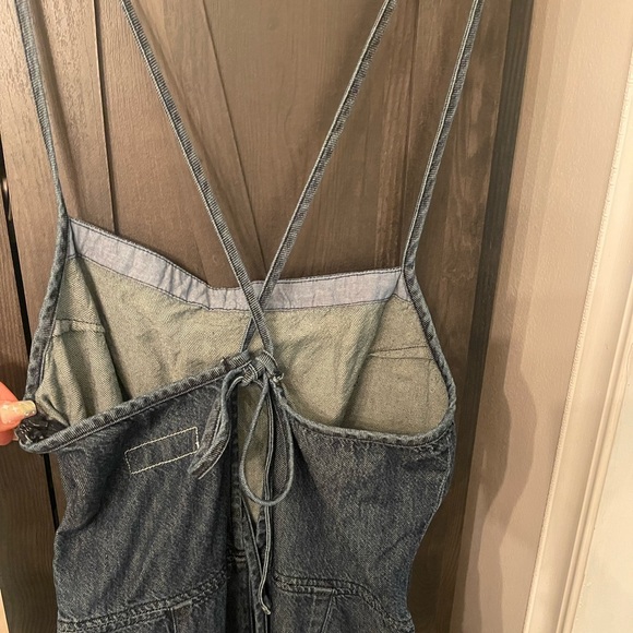 Rag and Bone Denim Tie Jumpsuit- Size Large - Picture 6 of 9